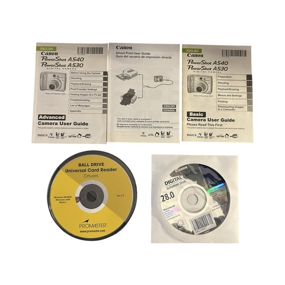 Canon PowerShot A530 5MP 4X Optical Zoom Digital Camera, Silver READ DESCRIPTION - Picture 2 of 11